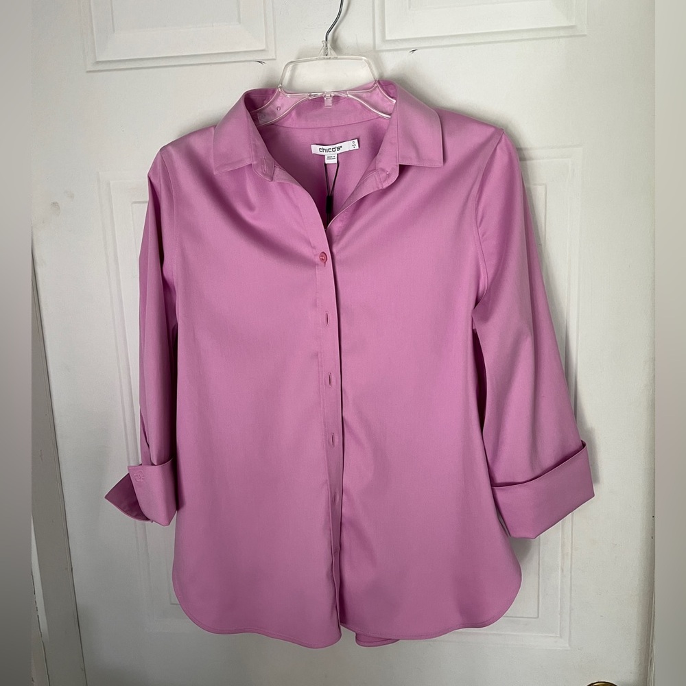 Chico's Pink Button-Up Women's Top